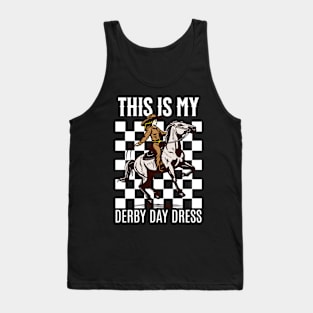 This Is My Derby Day Dress Horse Racing Lover Day For Women Tank Top